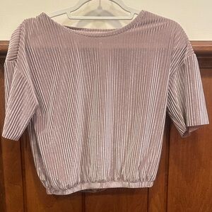 Zara Velvety Ribbed Top